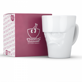 FiftyEight Henkelbecher Mug Grummelig weiss